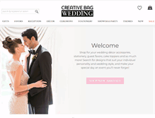 Tablet Screenshot of creativebagwedding.com